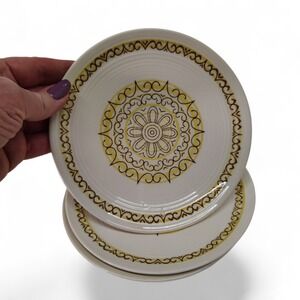 Dessert Plates Max Schonfeld Sierra Ironstone Lot of 3 Floral 6.5in Vintage